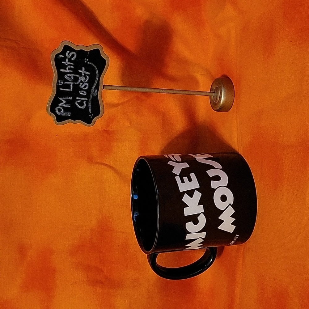 Disney Mickey Mouse Coffee Mug Black White
